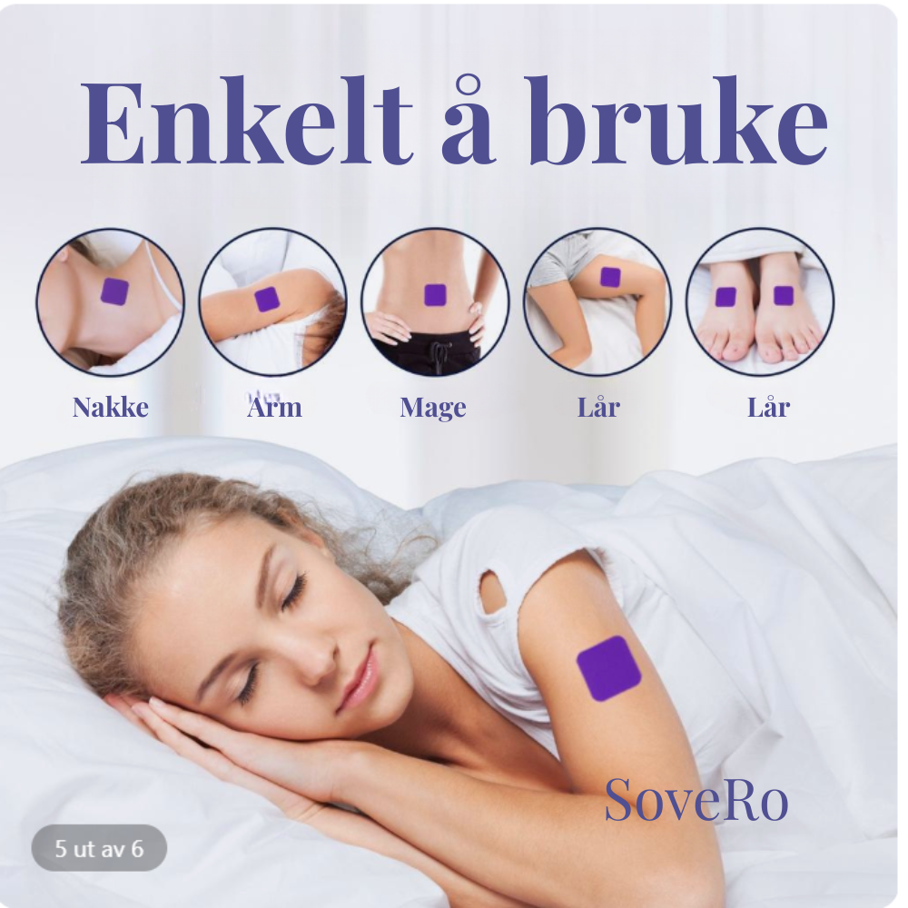 SoveRo Nattplaster – Dyp søvn hele natten, uten piller